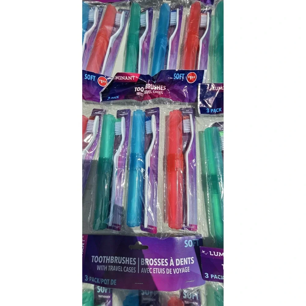 Lot Of 17 3 Piece Tooth Brushes With Travel Cases